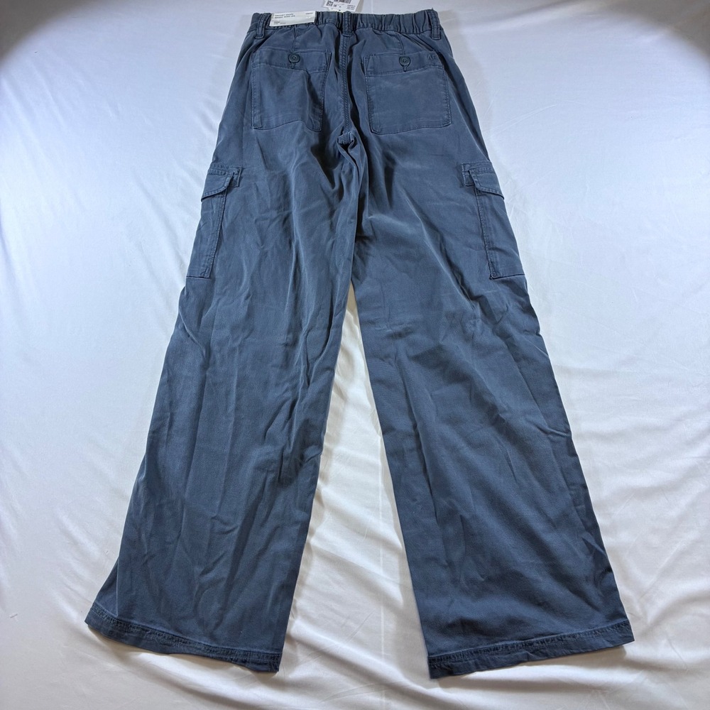 American Eagle Dreamy Drape Baggy Wide Leg Cargo Pants Blue Size 23 Regular NWT - Picture 8 of 8